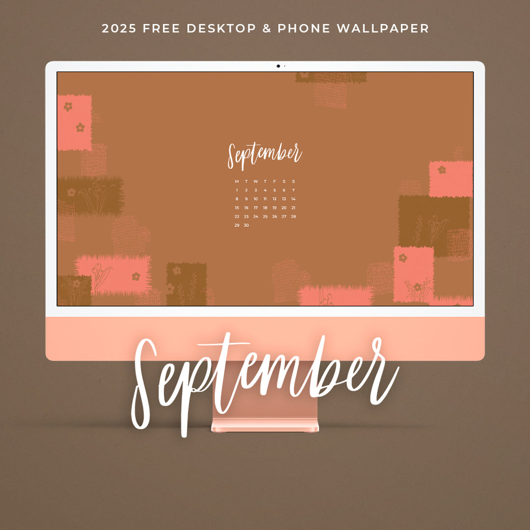 September 2025 Illustrated Desktop & Phone Wallpaper by Virgo and Paper