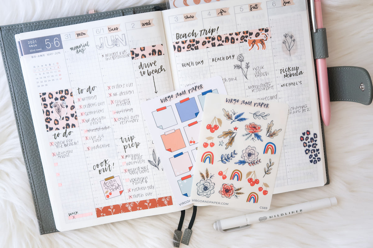 How I Journal In My Hobonichi Cousin (midyear Planner Update!) – Virgo 