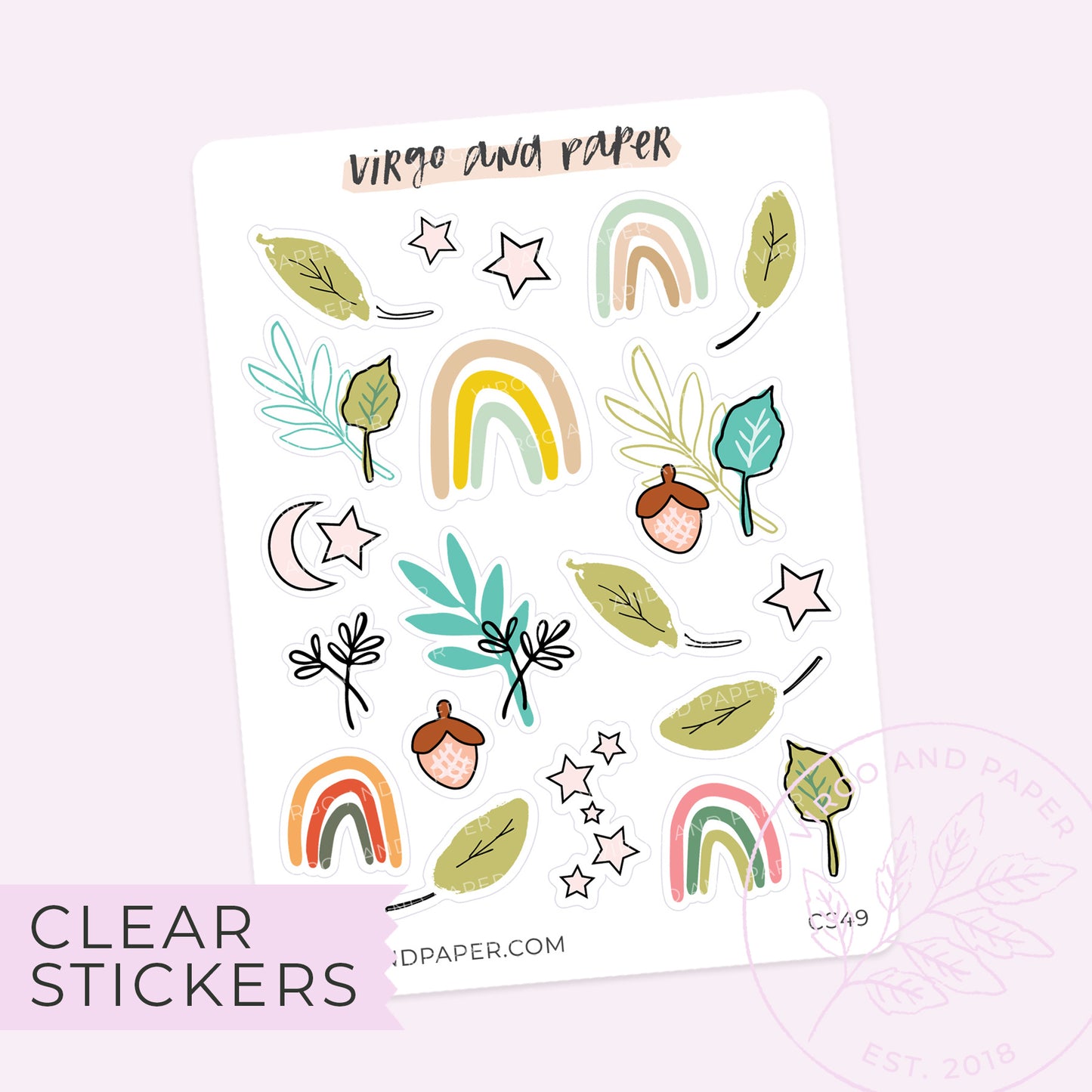 Clear Quiet Life Decorative Stickers