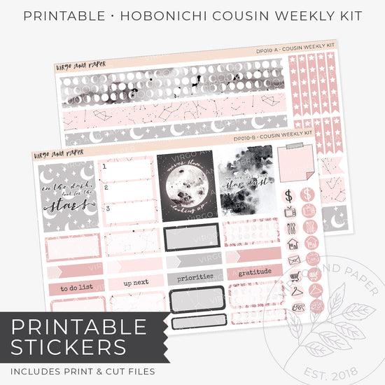 New at Virgo and Paper: Printable planner stickers!