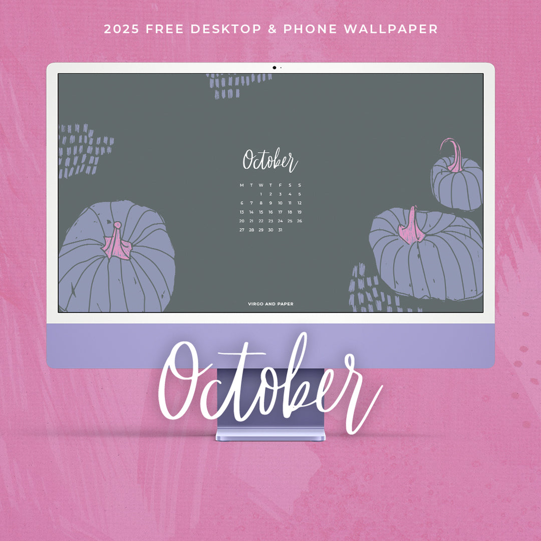How I Plan for a New Month (Free October 2025 Desktop & Phone Wallpaper!)