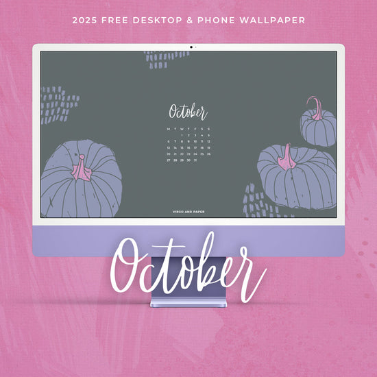 How I Plan for a New Month (Free October 2025 Desktop & Phone Wallpaper!)