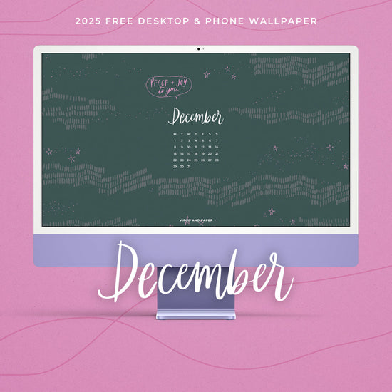 December 2025 Illustrated Desktop & Phone Wallpaper