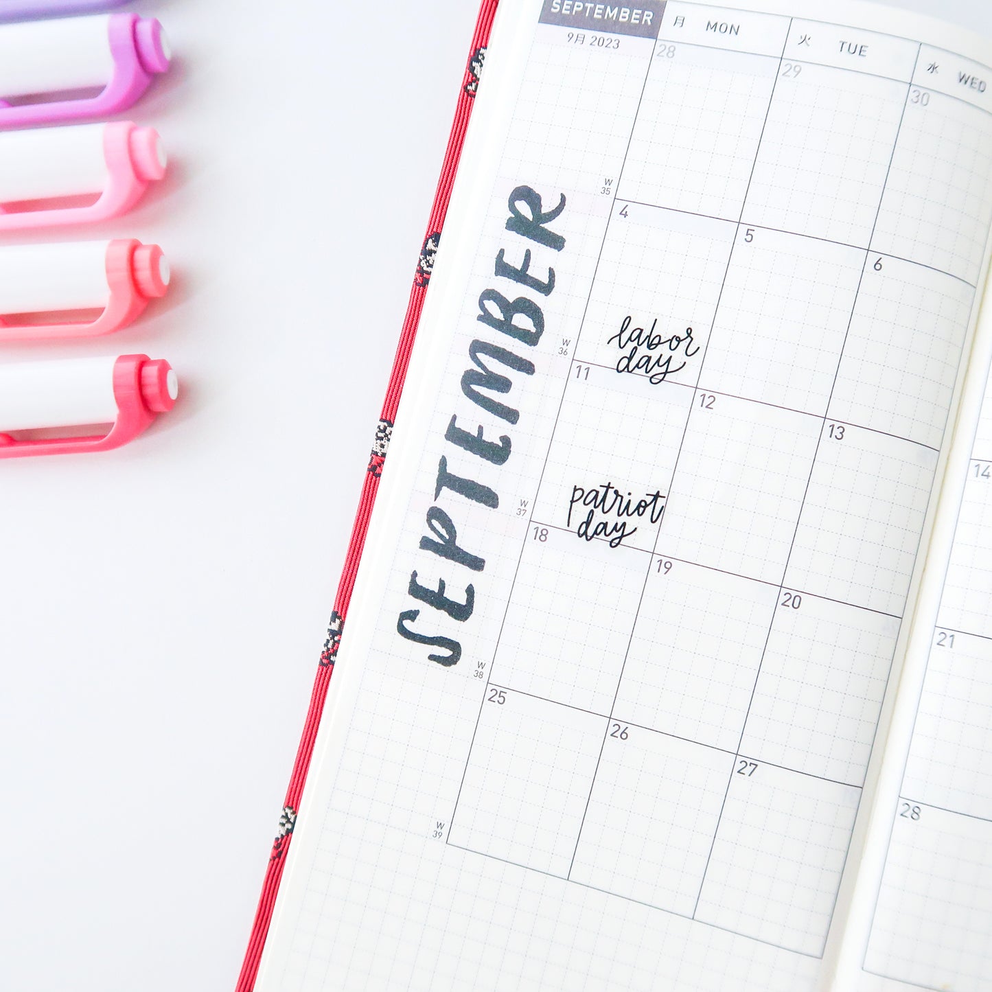 Clear Jan-Dec Months of the Year Bold Brush Lettered Labels – Virgo and ...