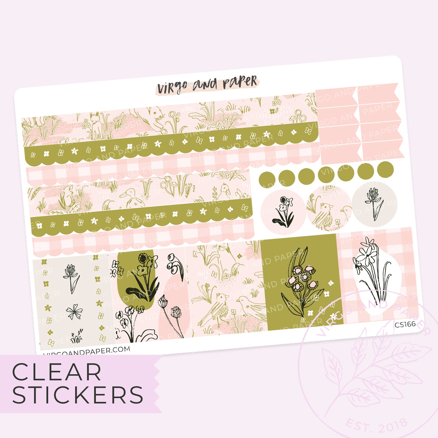 Clear Meadow Decorative Washi & Box Stickers