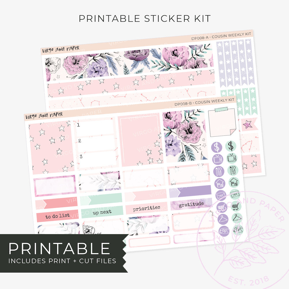 Printable Hobonichi Cousin Weekly Planner Stickers - Imagine – Virgo and Paper printable-hobonichi-cousin-weekly-planner-stickers-imagine-virgo-and-paper