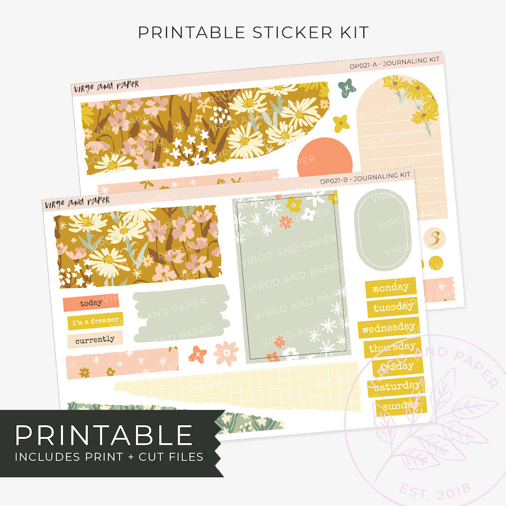 Printable Journaling Stickers - Create