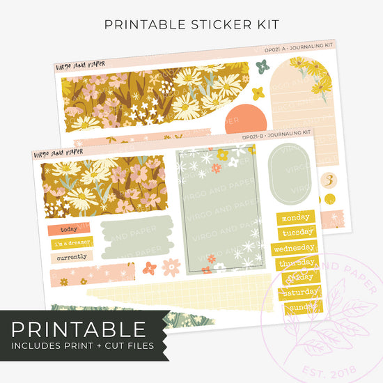 Printable Journaling Stickers - Frolic