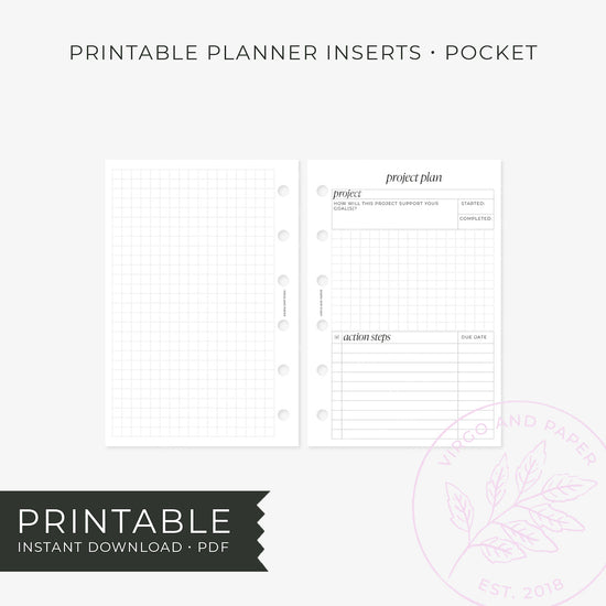 Printable Planner Insert - Project Planner