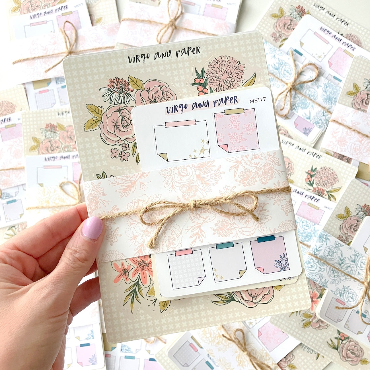 To Be Read Floral Collection Journaling Sticker Bundle