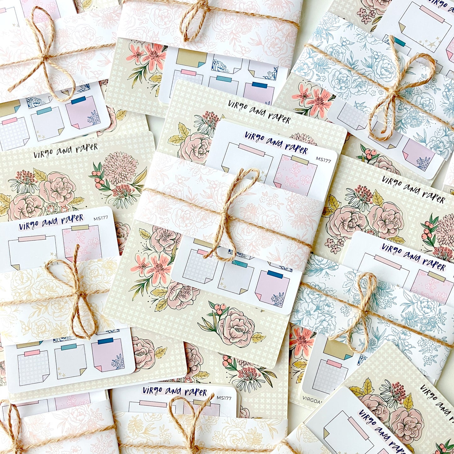 To Be Read Floral Collection Journaling Sticker Bundle