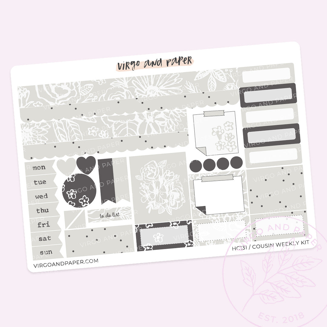 Cousin Weekly Kit - Sunprint in Neutral