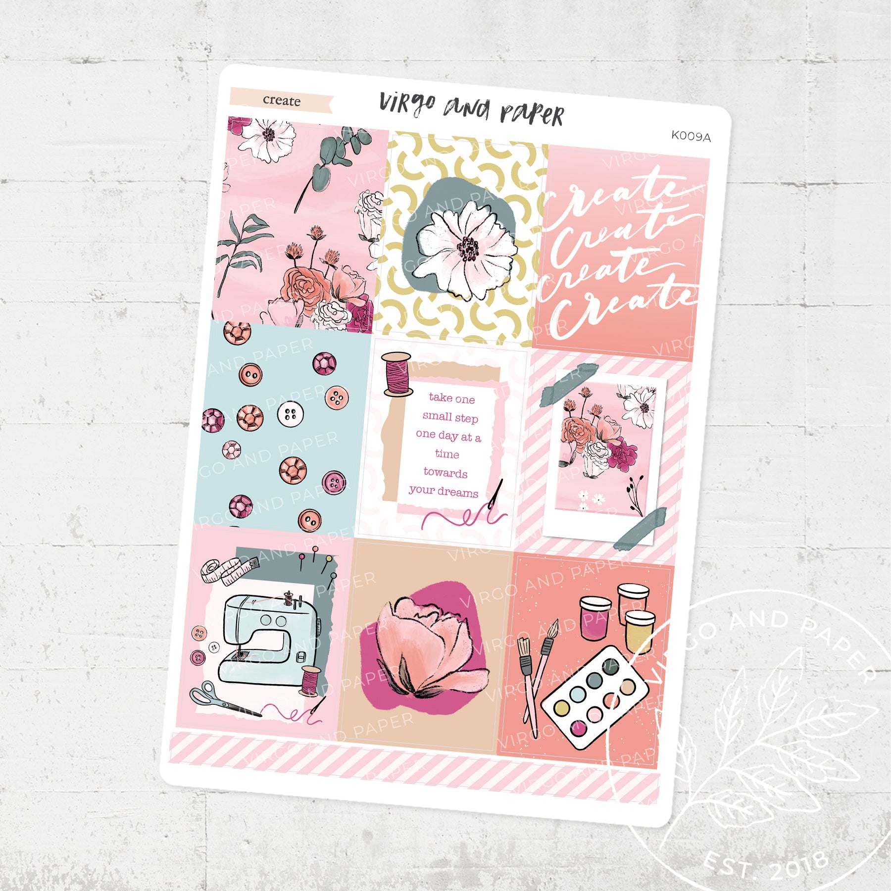 Create Weekly Planner Sticker Kit – Virgo and Paper