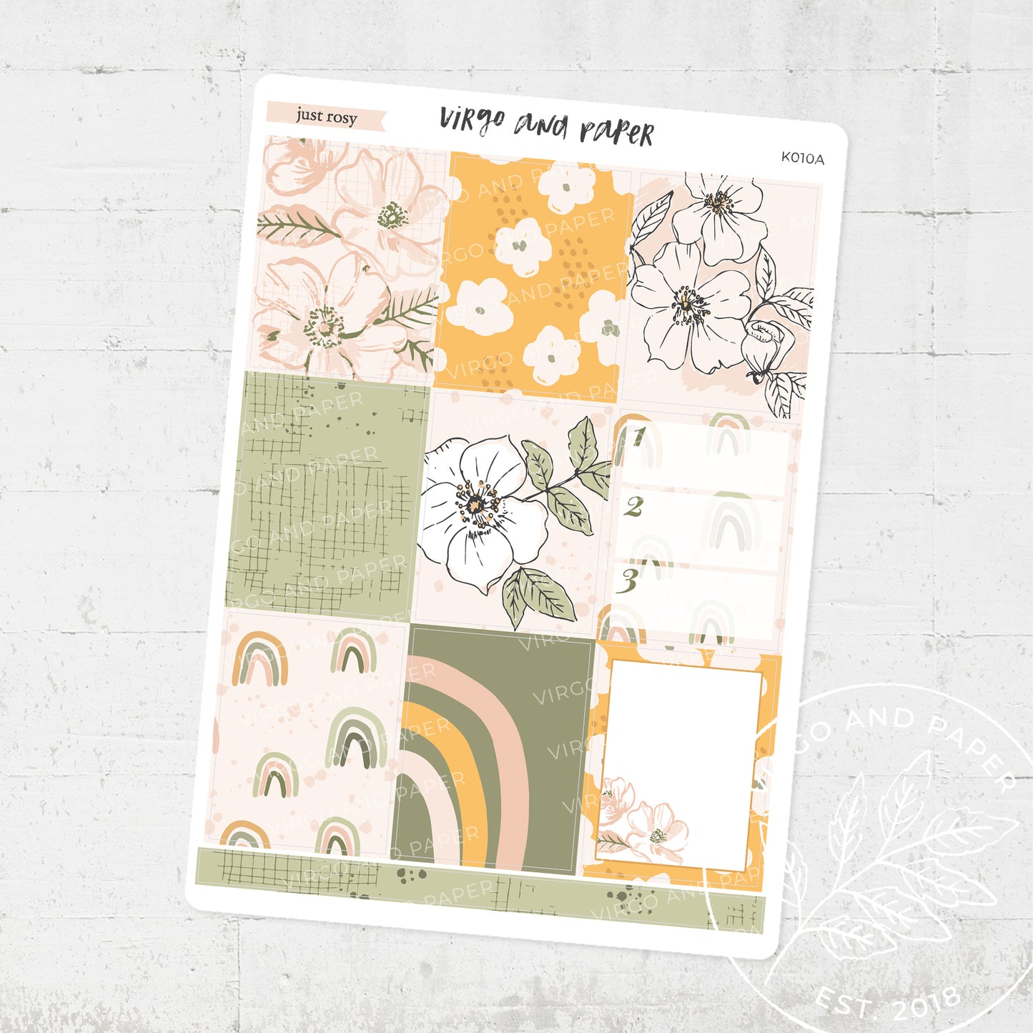 Just Rosy Weekly Planner Sticker Kit