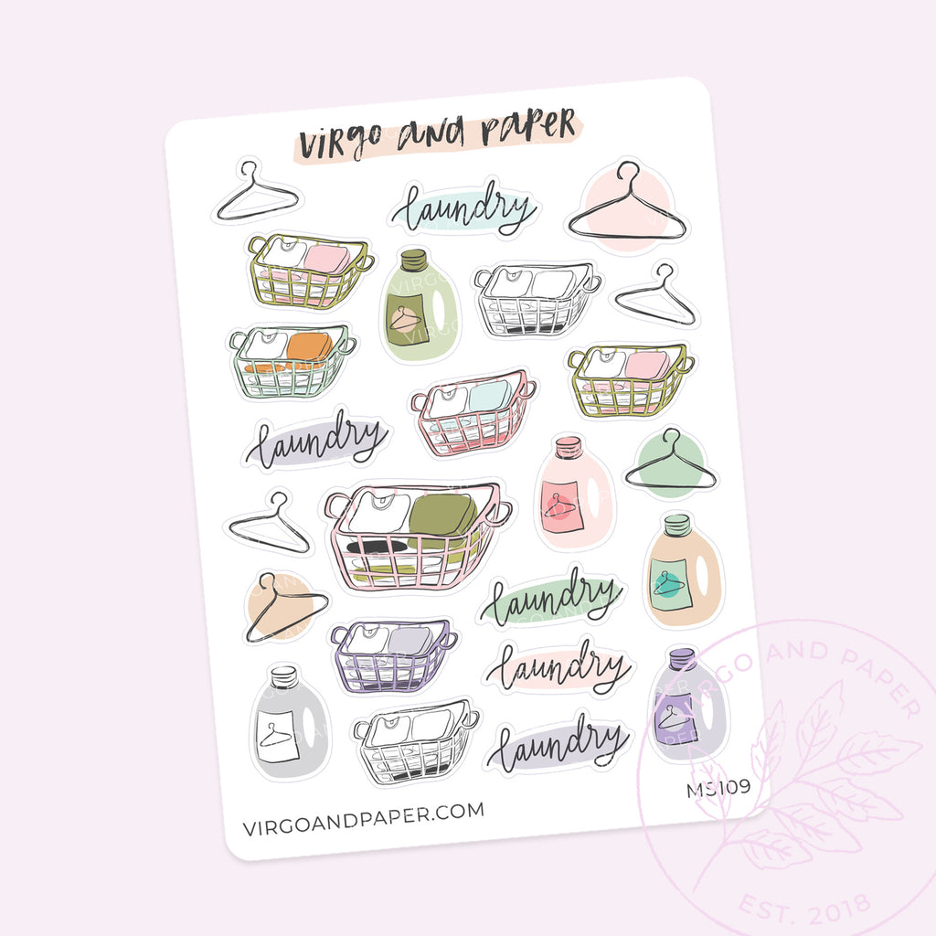 Vote Mini Sheet of Planner Stickers – Virgo and Paper