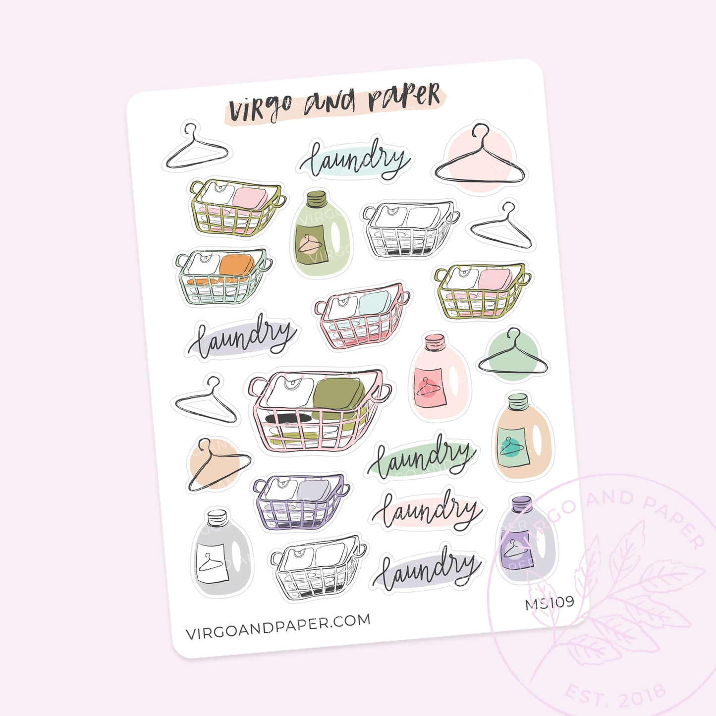Laundry Mini Sticker Sheet