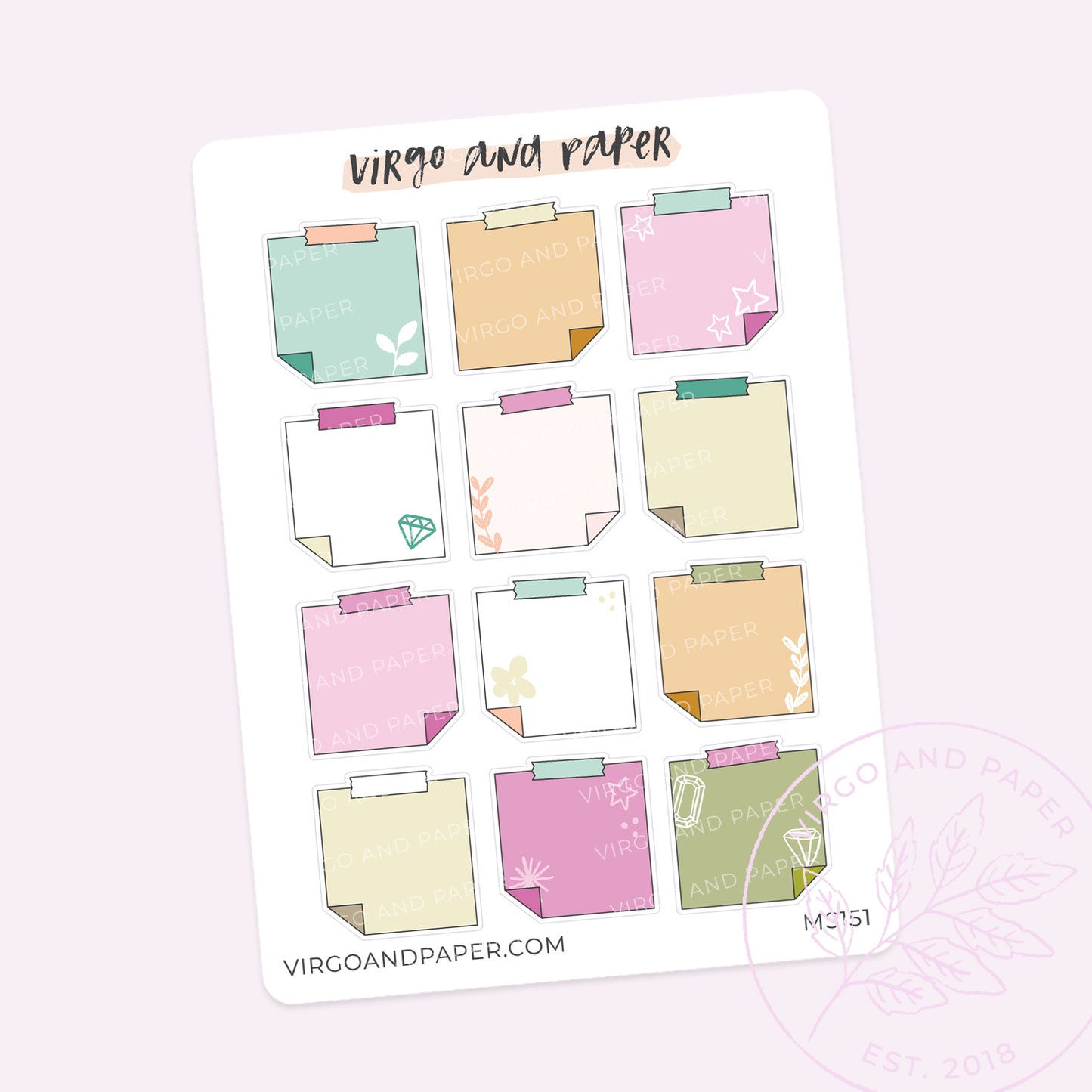 Load image into Gallery viewer, Flora Sticky Note Planner Stickers
