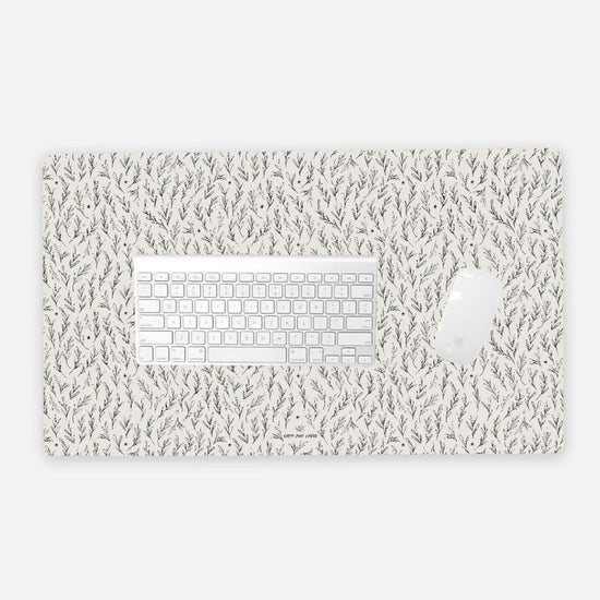 Desk Pad - Leaf Print in Dusk
