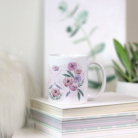 Load image into Gallery viewer, Coffee Mug - Imagine Bouquet in Daylight

