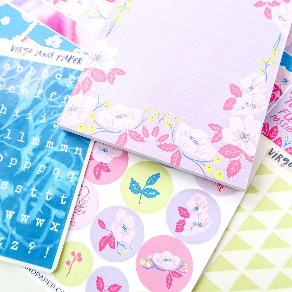 Possibility Floral Circle Seal Stickers