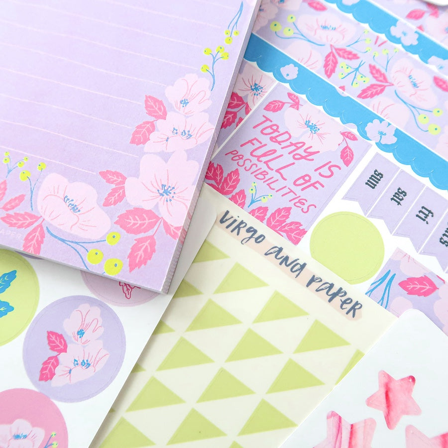 Clear Corner Triangle Highlighter Stickers - Lime