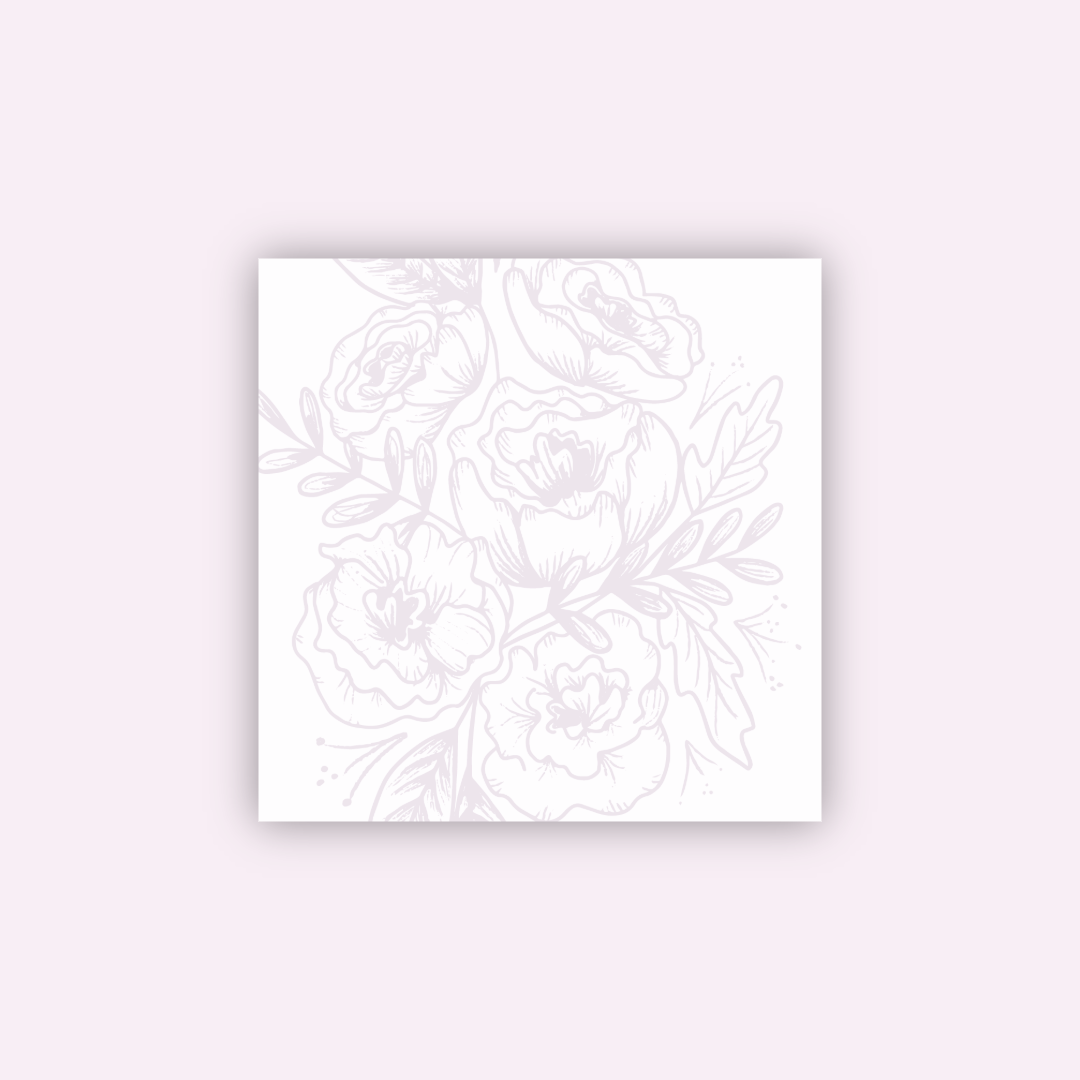 Floral 3x3 Sticky Notes