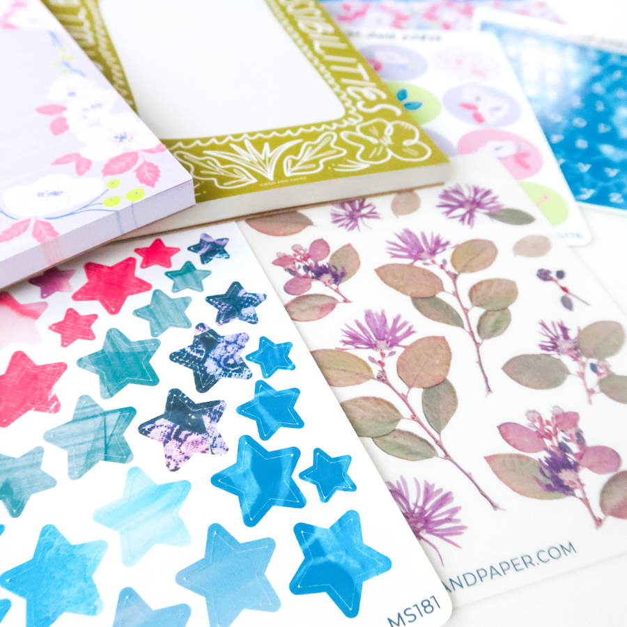 Possibility Textured Abstract Star Stickers