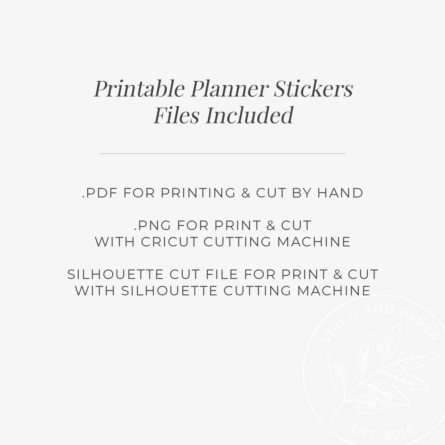 Printable Decorative Stickers - Moonlight