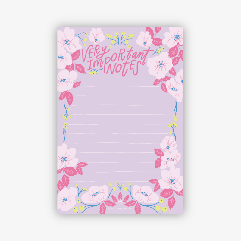 Very Important 4x6 Notepad