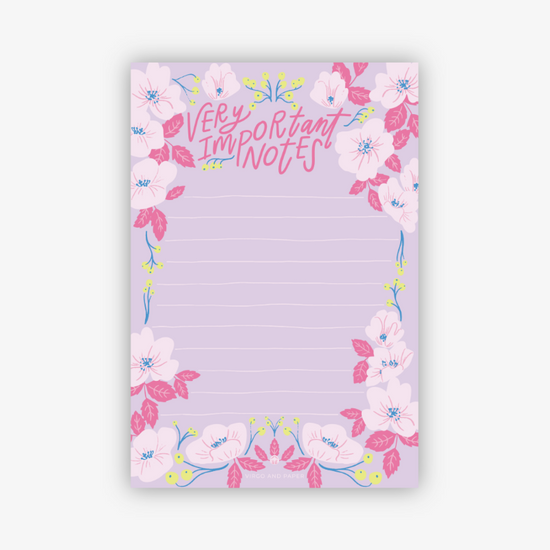 Very Important 4x6 Notepad – Virgo and Paper
