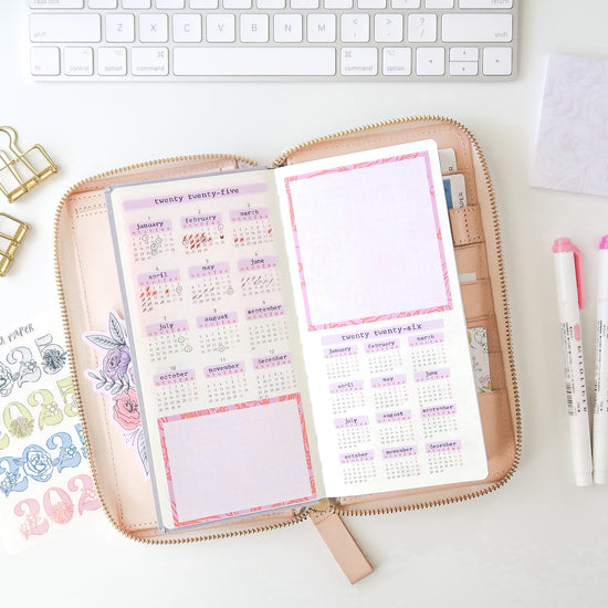 2025 H. Weeks Yearly Calendar Sticker Kit - Neutral