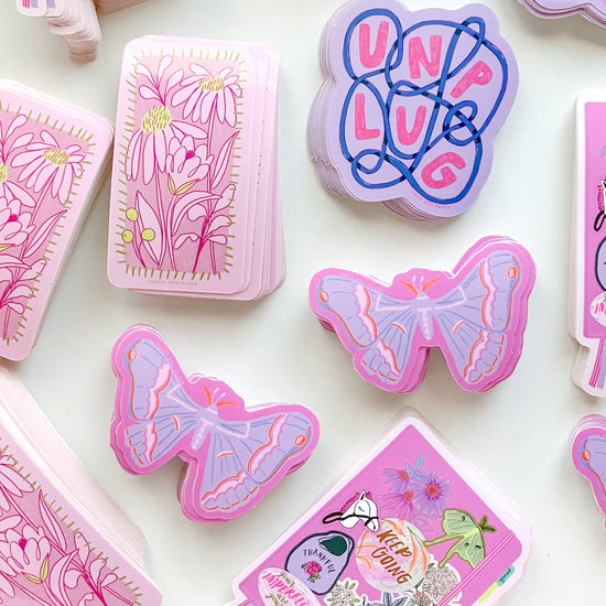 Atlas Moth Die Cut Vinyl Sticker