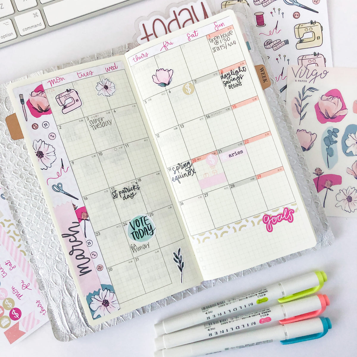 Create Weeks Monthly Kit – Virgo and Paper