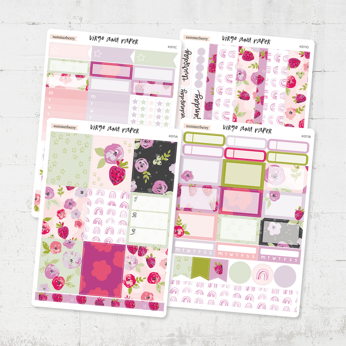 Create Weekly Planner Sticker Kit – Virgo and Paper